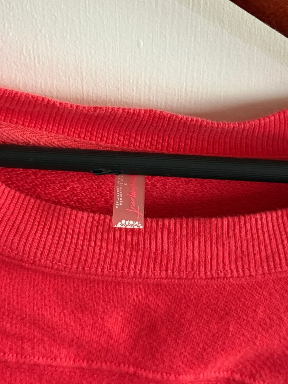 Free People Movement Cropped Red Sweatshirt